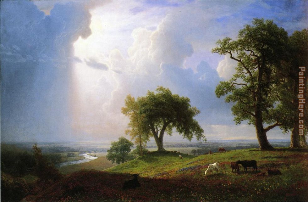 California Spring painting - Albert Bierstadt California Spring art painting